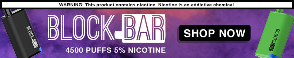 Block Bar Disposables Synthetic and regular Salt Nicotine