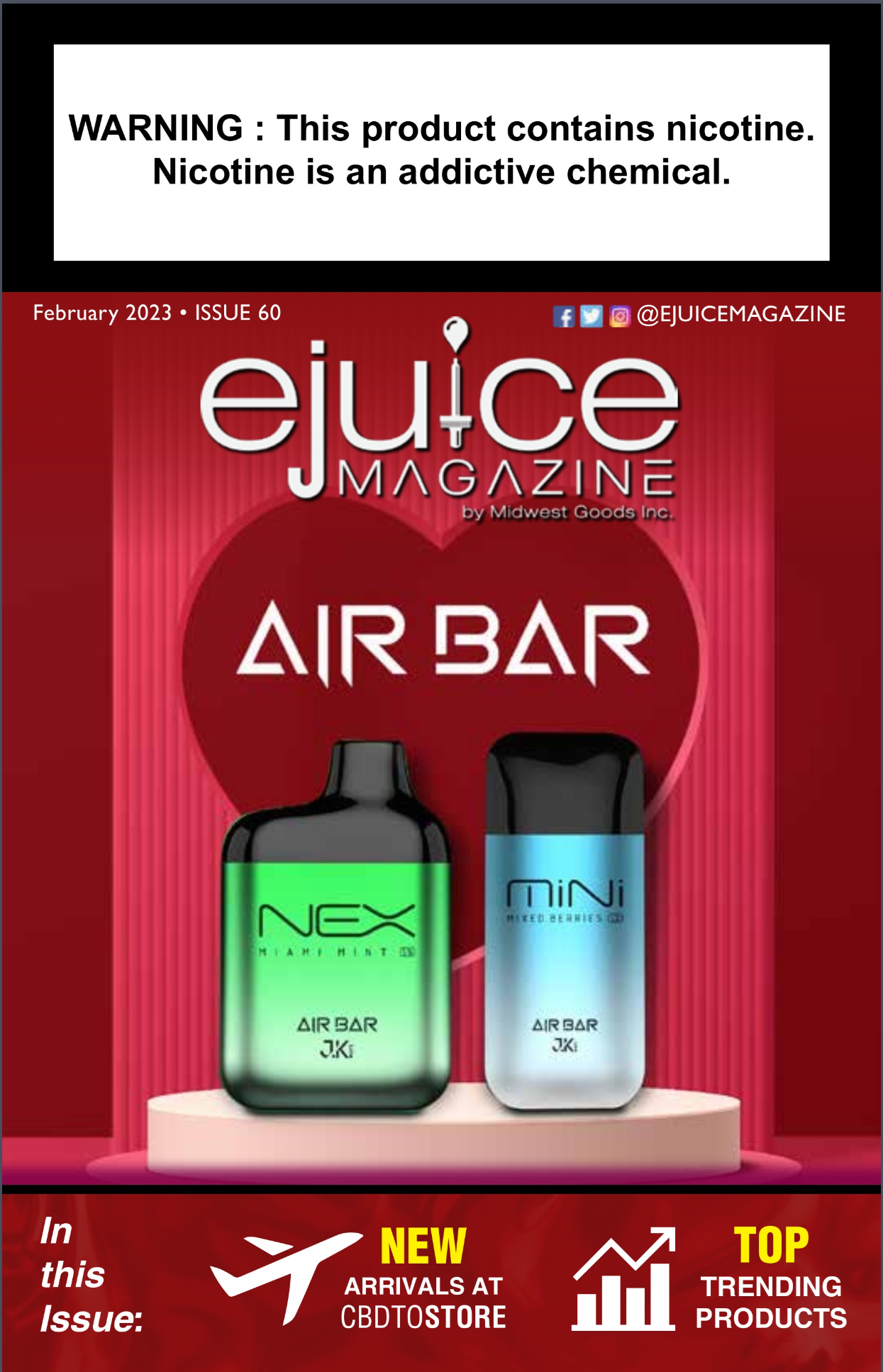 February 2023 Ejuice Magazine Issue Air Bar Nex & Mini