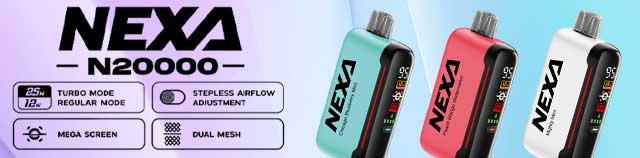 Nexa Rechargeable Disposable Vapes Mobile